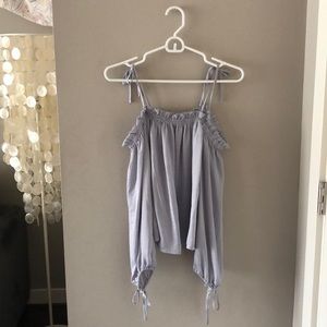 L.A. Hearts - Light Blue Silk Blouse